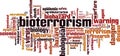 Bioterrorism word cloud Royalty Free Stock Photo