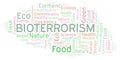 Bioterrorism word cloud. Royalty Free Stock Photo