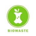 Biowaste vector icon Royalty Free Stock Photo