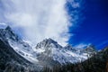 China`s Bipenggou scenic spot - early winter scenery Royalty Free Stock Photo