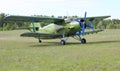 Biplane An-2 (Antonov) at the airport Royalty Free Stock Photo