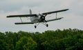 Biplane Approach Royalty Free Stock Photo