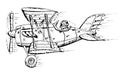 Biplane cartoon