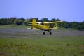 Biplane Crop Duster in Action Royalty Free Stock Photo