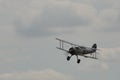 Biplane fighter plane of Royal Air Force on 1930s,1940s and World War 2 Royalty Free Stock Photo