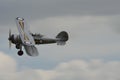 Biplane fighter plane of Royal Air Force on 1930s,1940s and World War 2 Royalty Free Stock Photo