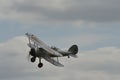 Biplane fighter plane of Royal Air Force on 1930s,1940s and World War 2 Royalty Free Stock Photo