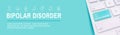 Bipolar Disorder or Depression BP Icon Set & Web Header Banner Royalty Free Stock Photo