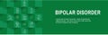 Bipolar Disorder or Depression BP Icon Set & Web Header Banner Royalty Free Stock Photo