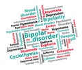 Bipolar disorder. Psychiatric disorder background.