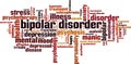 Bipolar disorder word cloud Royalty Free Stock Photo