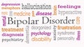 Bipolar disorder word cloud concept Royalty Free Stock Photo