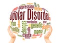 Bipolar disorder word cloud sphere concept Royalty Free Stock Photo