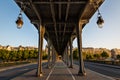 Bir-Hakeim Bridge in the Morning, Paris Royalty Free Stock Photo