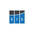 BIR letter logo design on BLACK background. BIR creative initials letter logo concept. BIR letter design