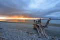 Birch Bay State Park Stormy Sunset Royalty Free Stock Photo