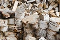 Birch fire wood Royalty Free Stock Photo