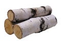 Birch firewood Royalty Free Stock Photo