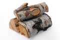 Birch firewood Royalty Free Stock Photo