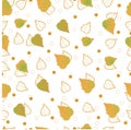 birch leaves seamless pattern Royalty Free Stock Photo