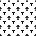 Birch mushroom pattern vector