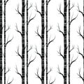 Birch tree.seamless pattern..fabricDesign element for wallpapers, web site background, baby shower invitation, birthday card