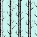 Birch tree.seamless pattern..fabricDesign element for wallpapers, web site background, baby shower invitation, birthday card