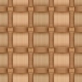 Birchbark Basketwork. Seamless pattern. Royalty Free Stock Photo