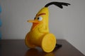 Angry birds yellow toy Royalty Free Stock Photo