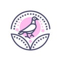 Bird award icon- vector bird sign for your website or mobile apps