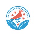 Bird award icon- vector bird sign for your website or mobile apps