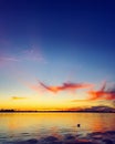Mission Bay Park Sunset, San Diego Royalty Free Stock Photo