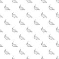 Bird big wing pattern vector seamless Royalty Free Stock Photo