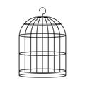 Bird cage icon vector Royalty Free Stock Photo