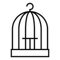 Bird cage icon vector Royalty Free Stock Photo