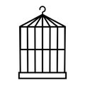 Bird cage icon vector Royalty Free Stock Photo