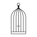 Bird cage icon vector Royalty Free Stock Photo