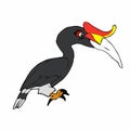 Bird cartoon character Royalty Free Stock Photo