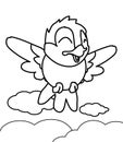 Bird coloring page