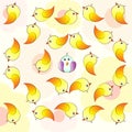 Bird Crowd Pattern