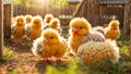 bird Cute little chickens the farm color adorable small fluffy