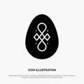 Bird, Decoration, Easter, Egg solid Glyph Icon vector Royalty Free Stock Photo
