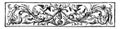 Bird Divider have decorated with leaves and birds in this image, vintage engraving