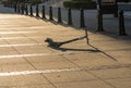 Bird electric scooter abandoned in Nashville Tennessee Royalty Free Stock Photo