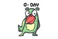 Bird Emoji quoting G- Day!