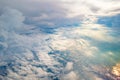 Bird eye view of altrostratus and altocumulus cloud Royalty Free Stock Photo