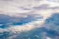 Bird eye view of altrostratus and altocumulus cloud Royalty Free Stock Photo