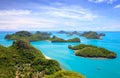 Bird eye view of Angthong national park, Thailand