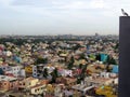 Bird eye view Colourful building