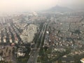 Bird eye view from Dongwu New Century Grand Hotel in Huzhou/China
